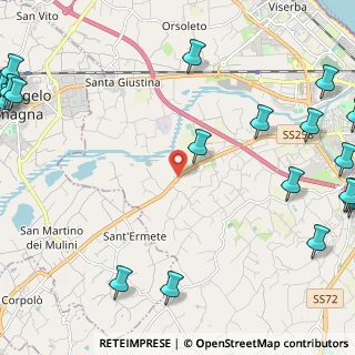 Mappa Via Don Natale Villa, 47923 Rimini RN, Italia (3.7485)