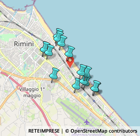 Mappa Viale Modena, 47924 Rimini RN, Italia (1.39933)