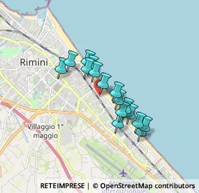 Mappa Viale Modena, 47924 Rimini RN, Italia (1.31938)