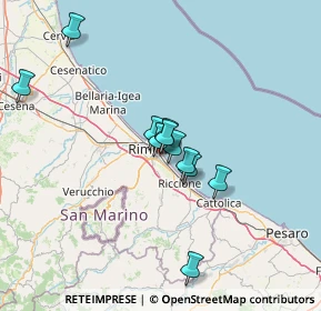 Mappa Viale Modena, 47924 Rimini RN, Italia (10.86636)