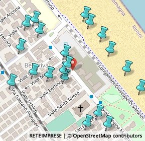 Mappa Viale Bertinoro, 47924 Rimini RN, Italia (0.1525)