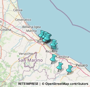 Mappa Viale Luigi Settembrini, 47923 Rimini RN, Italia (7.585)