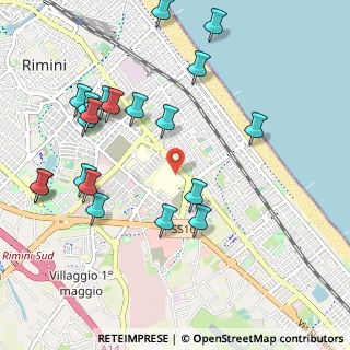 Mappa Viale Luigi Settembrini, 47923 Rimini RN, Italia (1.194)