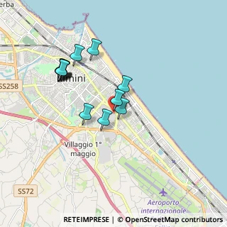 Mappa Viale Luigi Settembrini, 47923 Rimini RN, Italia (1.73231)