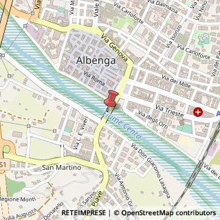 Mappa Via Piave, 17031 Albenga SV, Italia, 17031 Albenga, Savona (Liguria)