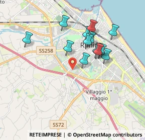 Mappa Via Quintino Quagliati, 47923 Rimini RN, Italia (1.67538)