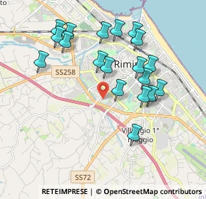 Mappa Via Quintino Quagliati, 47923 Rimini RN, Italia (1.93316)