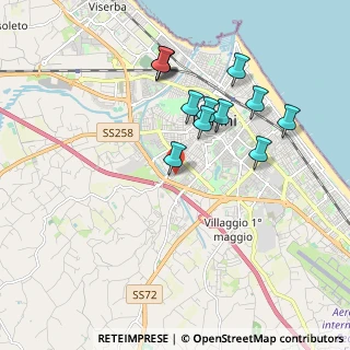 Mappa Via Quintino Quagliati, 47923 Rimini RN, Italia (1.84333)