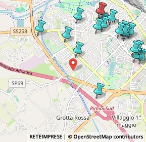 Mappa Via Quintino Quagliati, 47923 Rimini RN, Italia (1.4095)