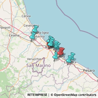 Mappa Via Quintino Quagliati, 47923 Rimini RN, Italia (7.75571)