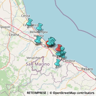 Mappa Via Quintino Quagliati, 47923 Rimini RN, Italia (8.98429)
