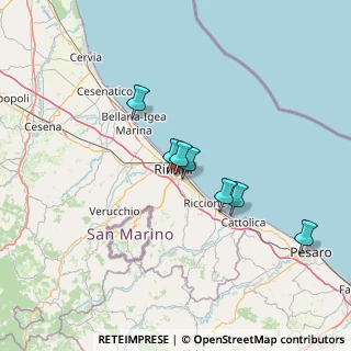Mappa Via Giovanni Fantoni, 47923 Rimini RN, Italia (45.25125)