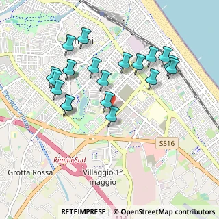 Mappa Via Giovanni Fantoni, 47923 Rimini RN, Italia (0.9755)