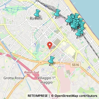 Mappa Via Giovanni Fantoni, 47923 Rimini RN, Italia (1.394)