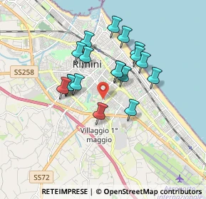 Mappa Via Giovanni Fantoni, 47923 Rimini RN, Italia (1.49556)