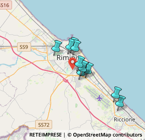 Mappa Via Giovanni Fantoni, 47923 Rimini RN, Italia (2.36273)