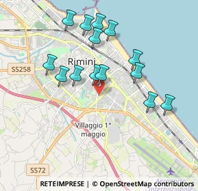 Mappa Via Flaminia Conca, 47923 Rimini RN, Italia (1.82786)
