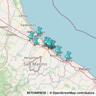 Mappa Via Flaminia Conca, 47923 Rimini RN, Italia (6.58364)