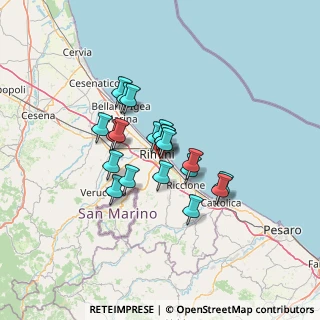 Mappa Via Flaminia Conca, 47923 Rimini RN, Italia (9.542)