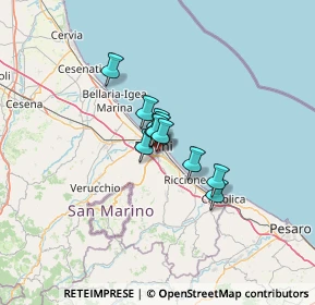 Mappa Via Flaminia Conca, 47923 Rimini RN, Italia (6.59909)