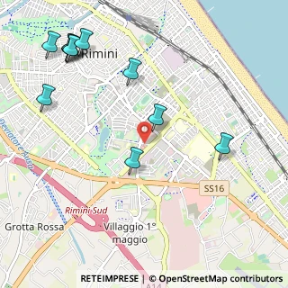 Mappa Via Flaminia Conca, 47923 Rimini RN, Italia (1.35636)