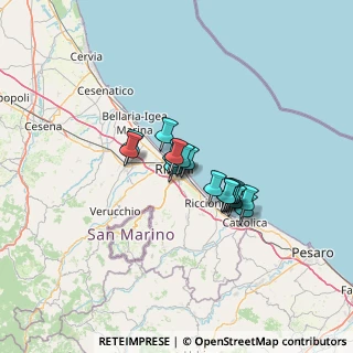 Mappa Via Marino Moretti, 47923 Rimini RN, Italia (7.96)