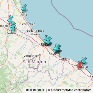 Mappa Via Marino Moretti, 47923 Rimini RN, Italia (15.36533)