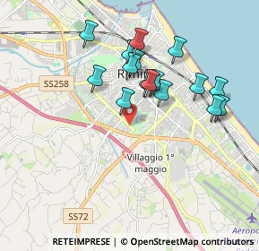 Mappa Viale Euterpe, 47923 Rimini RN, Italia (1.71438)