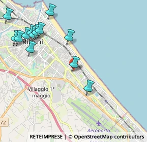 Mappa Viale Rimembranze, 47924 Rimini RN, Italia (2.61385)