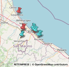 Mappa Viale Rimembranze, 47924 Rimini RN, Italia (8.37)