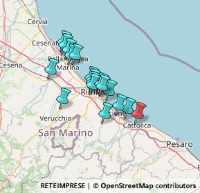 Mappa Viale Rimembranze, 47924 Rimini RN, Italia (9.505)