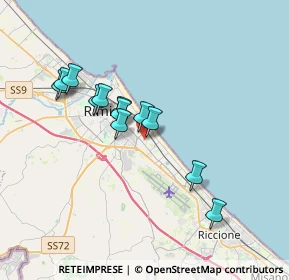 Mappa Viale Rimembranze, 47924 Rimini RN, Italia (3.09)