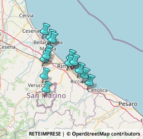 Mappa Via Bernardo Davanzati, 47924 Rimini RN, Italia (10.36)