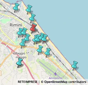 Mappa Via Bernardo Davanzati, 47924 Rimini RN, Italia (1.93056)