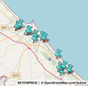 Mappa Via Bernardo Davanzati, 47924 Rimini RN, Italia (4.12625)