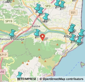 Mappa Via Manfro e Merlini, 17031 Albenga SV, Italia (3.05333)