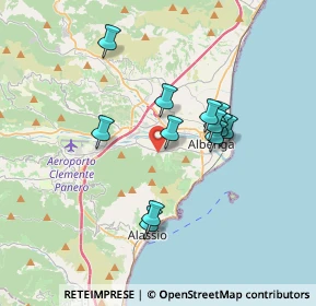 Mappa Via Manfro e Merlini, 17031 Albenga SV, Italia (3.00333)