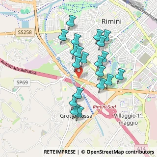 Mappa Via Circonvallazione Nuova, 47923 Rimini RN, Italia (0.8205)