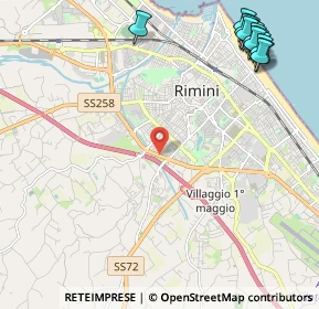 Mappa Via Circonvallazione Nuova, 47923 Rimini RN, Italia (3.22429)