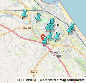 Mappa Via Circonvallazione Nuova, 47923 Rimini RN, Italia (1.49636)