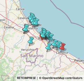 Mappa Via Circonvallazione Nuova, 47923 Rimini RN, Italia (9.27211)