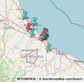 Mappa Via Circonvallazione Nuova, 47923 Rimini RN, Italia (6.64333)