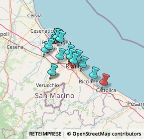 Mappa Via Circonvallazione Nuova, 47923 Rimini RN, Italia (9.53824)