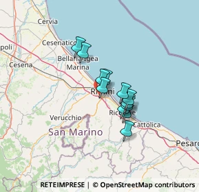 Mappa Via Circonvallazione Nuova, 47923 Rimini RN, Italia (8.79833)