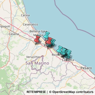 Mappa Via Circonvallazione Nuova, 47923 Rimini RN, Italia (8.21529)