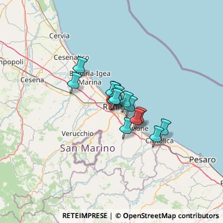 Mappa Via Circonvallazione Nuova, 47923 Rimini RN, Italia (7.75)