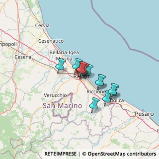 Mappa Via Circonvallazione Nuova, 47923 Rimini RN, Italia (7.91769)