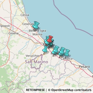 Mappa Via Circonvallazione Nuova, 47923 Rimini RN, Italia (7.73)