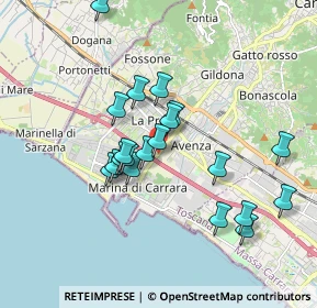Mappa Viale XX Settembre, 54036 Marina di Carrara MS, Italia (1.6545)