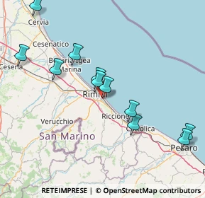 Mappa Via Atto Vannucci, 47924 Rimini RN, Italia (16.58091)